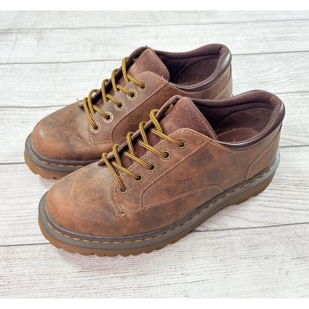 Dr. Marten’s Women’s Ablene Lace Up Lowtop Leather Shoe Boot Brown Size 8 AW001